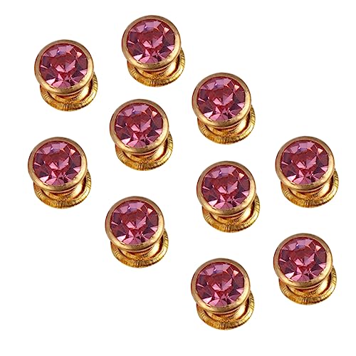 OSALADI 100 Stück Bunte Diamant Schmucksteine mit Goldrand Rhinestone Metallaccessoires für Diy Kleidung und Schmuckdesign für Kreative Projekte von OSALADI