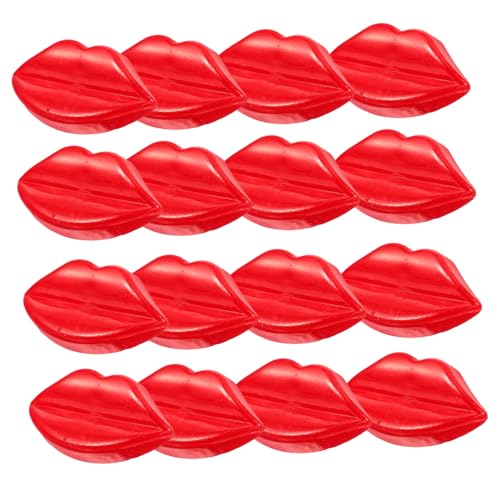 OSALADI 100 Stück Bunte Lippenknöpfe aus Robustem Kunststoff Glatte Oberfläche Leicht und Kompakt für DIY Puppenkleidung Nähen an Spielzeugkleidung Vielseitiges Bastelzubehör von OSALADI
