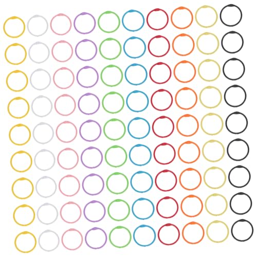 OSALADI 100 Stück Bunte Metall Ringe Robuste Offene Binder Ringe für Kalender Notizbücher Flashcards Kratzfeste Langlebige Buchbinderinge für Büro Schule Zuhause OSALADI 100 Stück Bunte Metall Ringe Robuste Offene Binder Ringe für Kalender Notizbücher Flashcards Kratzfeste Langlebige Buchbinderinge für Büro Schule Zuhause von OSALADI
