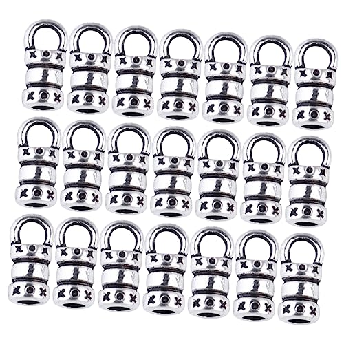 OSALADI 100 Stück DIY Schmuckverbinder aus Legierung Antiksilberfarbene Lederband Kette Verschlüsse Armband und Halskettenverschluss zum Basteln Robust und Langlebig für OSALADI 100 Stück DIY Schmuckverbinder aus Legierung Antiksilberfarbene Lederband Kette Verschlüsse Armband und Halskettenverschluss zum Basteln Robust und Langlebig für von OSALADI