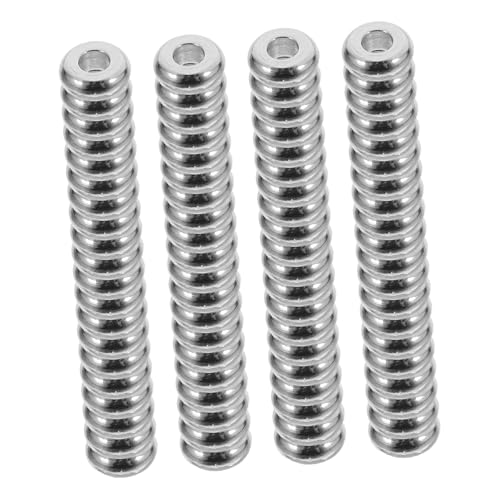 OSALADI 100 Stück Edelstahl -schmuckzubehör Flache Perlen Zur Herstellung Von Armbändern Schmuckzubehör Zwischenperlen Lose Abstandshalterperlen Lose Schmuckperlen Silber Rostfreier Stahl von OSALADI