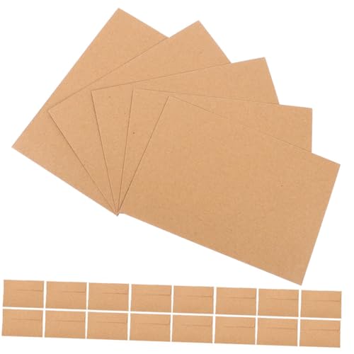OSALADI 100 Stück Einladungsumschlag Umschläge aus braunem Papier Abendessen bunt Mailingumschläge Party Umschläge selbstklebend Einladungskartenumschläge Light Brown von OSALADI