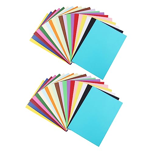 OSALADI 100 Stück Farbige Dicke Bastelpapier Farben Doppelseitig Zeichenpapier für DIY Schule Büro Handarbeit und Zeichnen OSALADI 100 Stück Farbige Dicke Bastelpapier Farben Doppelseitig Zeichenpapier für DIY Schule Büro Handarbeit und Zeichnen von OSALADI