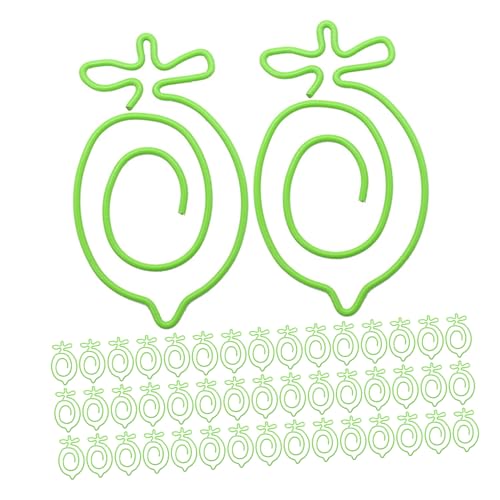 OSALADI 100 Stück Gefälschte Zitronenform -lesezeichen Büroklammern Zitronendokument -klemmen Clips Zum Organisieren Von Dokumenten Zitronenförmige Lesezeichenclips Grün Metall OSALADI 100 Stück Gefälschte Zitronenform -lesezeichen Büroklammern Zitronendokument -klemmen Clips Zum Organisieren Von Dokumenten Zitronenförmige Lesezeichenclips Grün Metall von OSALADI