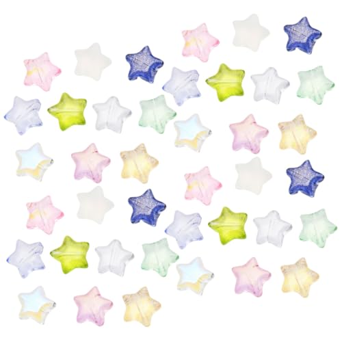 OSALADI 100 Stück Glas Stern Perlen mit Großem Bunte DIY Schmuckperlen für Armbänder Halsketten und Bastelzubehör Funkelnde Stern Anhänger für Kreative Schmuckherstellung OSALADI 100 Stück Glas Stern Perlen mit Großem Bunte DIY Schmuckperlen für Armbänder Halsketten und Bastelzubehör Funkelnde Stern Anhänger für Kreative Schmuckherstellung von OSALADI