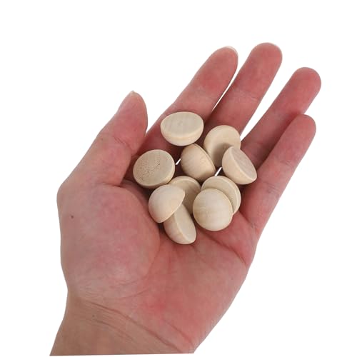 OSALADI 100 Stück Halbkreis Holzperlen Unlackiert Kugelförmige Holzkugeln für DIY Schmuck Basteln Dekoration mit Glatter Oberfläche und Einfaches Auffädeln OSALADI 100 Stück Halbkreis Holzperlen Unlackiert Kugelförmige Holzkugeln für DIY Schmuck Basteln Dekoration mit Glatter Oberfläche und Einfaches Auffädeln von OSALADI