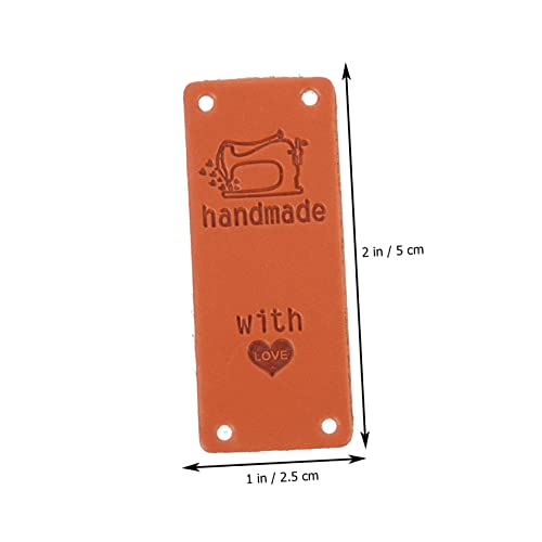 OSALADI 100 Stück Handgefertigte DIY Lederlabels mit Geprägtem Farbwechsel Leichte Hautfreundliche Textiletiketten für Kleidung Hüte Puppen Vielseitig zum Aufnähen und Basteln OSALADI 100 Stück Handgefertigte DIY Lederlabels mit Geprägtem Farbwechsel Leichte Hautfreundliche Textiletiketten für Kleidung Hüte Puppen Vielseitig zum Aufnähen und Basteln von OSALADI