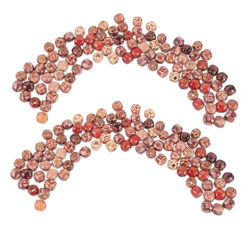 OSALADI 100 Stück Holzperlen für Haare Bunte Dreadlock und Flechtperlen Leichtes DIY Schmuckzubehör für Zöpfe Armbänder und Halsketten Natürliche Haaraccessoires für Festival Styles OSALADI 100 Stück Holzperlen für Haare Bunte Dreadlock und Flechtperlen Leichtes DIY Schmuckzubehör für Zöpfe Armbänder und Halsketten Natürliche Haaraccessoires für Festival Styles von OSALADI