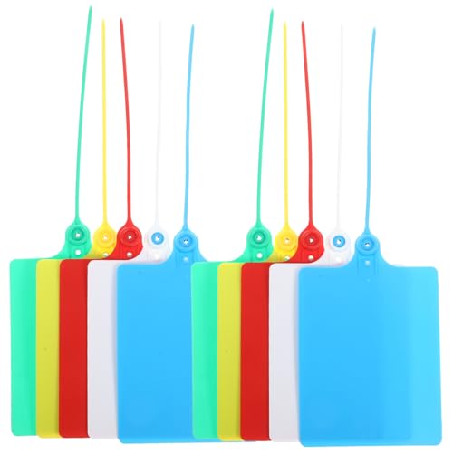 OSALADI 100 Stück Kunststoff Versand und Logistikanhänger mit Kabelbinder Farben Luggage Labeling Tags für Versand Lagerung Klassifizierung und Einzelhandel OSALADI 100 Stück Kunststoff Versand und Logistikanhänger mit Kabelbinder Farben Luggage Labeling Tags für Versand Lagerung Klassifizierung und Einzelhandel von OSALADI