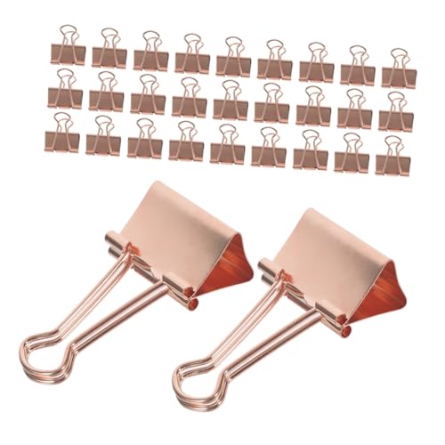 OSALADI 100 Stück Metall Binder Clips Roségold Langlebige Kleine Büroklammern mit Sicherem Langschwanz-design für Effiziente Dokumentenorganisation in Büro Schule und Zuhause OSALADI 100 Stück Metall Binder Clips Roségold Langlebige Kleine Büroklammern mit Sicherem Langschwanz-design für Effiziente Dokumentenorganisation in Büro Schule und Zuhause von OSALADI