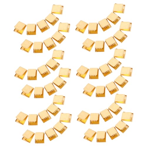 OSALADI 100 Stück Metall Pinch Crimp Ends Kupfer Langlebig für Schmuckbasteln Rutschfeste Endkappen für Bänder Seilstopper für Kleidung Rucksack Zelt DIY Zubehör OSALADI 100 Stück Metall Pinch Crimp Ends Kupfer Langlebig für Schmuckbasteln Rutschfeste Endkappen für Bänder Seilstopper für Kleidung Rucksack Zelt DIY Zubehör von OSALADI