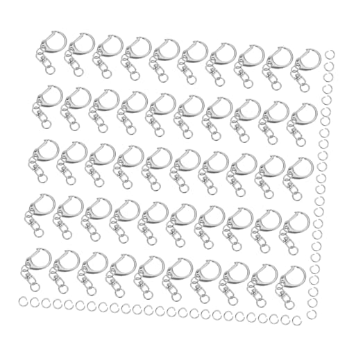 OSALADI 100 Stück Metall-schwenkkarabiner aus Zinklegierung C-förmige Federverschlüsse Langlebige Schlüsselanhänger-haken für DIY Schmuck Schlüsselzubehör Stabiler Feder-schnappmechanismus OSALADI 100 Stück Metall-schwenkkarabiner aus Zinklegierung C-förmige Federverschlüsse Langlebige Schlüsselanhänger-haken für DIY Schmuck Schlüsselzubehör Stabiler Feder-schnappmechanismus von OSALADI