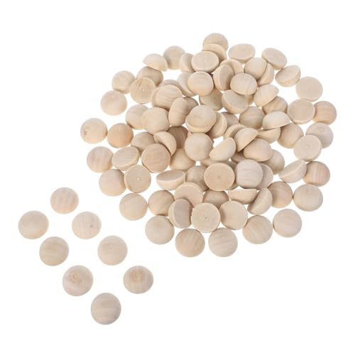 OSALADI 100 Stück Naturbelassene Halbrunde Holzperlen Glatte Oberfläche Natürliche Maserung Halbe Holzkugeln für DIY Schmuck Bastelprojekte Heimdeko und Malerei OSALADI 100 Stück Naturbelassene Halbrunde Holzperlen Glatte Oberfläche Natürliche Maserung Halbe Holzkugeln für DIY Schmuck Bastelprojekte Heimdeko und Malerei von OSALADI