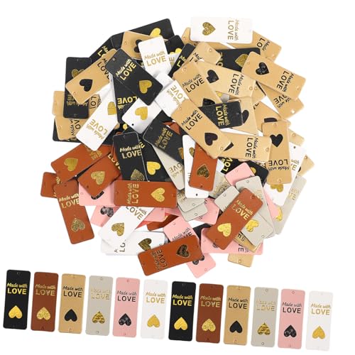 OSALADI 100 Stück PU Leder Etiketten Handmade Labels mit Löchern für Häkel und Strickwaren Vielseitige Dekorative Lederpatches für Jeans Hüte Taschen und DIY Handarbeiten OSALADI 100 Stück PU Leder Etiketten Handmade Labels mit Löchern für Häkel und Strickwaren Vielseitige Dekorative Lederpatches für Jeans Hüte Taschen und DIY Handarbeiten von OSALADI