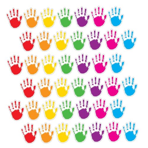OSALADI 100 Stück Papierpapierabschneidung Randbesatz Für Pinnwände Ausschnitte Zum Basteln Bunte Handabdruckausschnitte Ausschnitte Für Klassenzimmer Pinnwandpapier Beschichtetes Papier von OSALADI