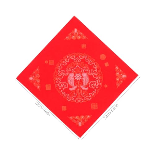 OSALADI 100 Stück Papierschnitte Zum Chinesischen Neujahrsfest Chinesische Frühlingspaare Chinesische Kalligraphie Xuan Papier Fu Zeichen von OSALADI