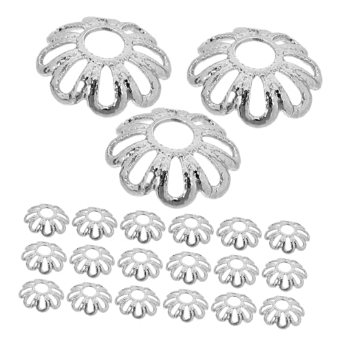 OSALADI 100 Stück Perlen Blumenhut Zubehör Schmuckherstellungsbedarf Hohlperlenkappen Blumenperlenkappen Endkappen Für Schmuck Edelstahl Perlenkappe Perlenkappe Silber/Kupfer OSALADI 100 Stück Perlen Blumenhut Zubehör Schmuckherstellungsbedarf Hohlperlenkappen Blumenperlenkappen Endkappen Für Schmuck Edelstahl Perlenkappe Perlenkappe Silber/Kupfer von OSALADI