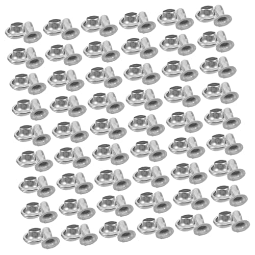 OSALADI 100 Stück Pilzförmige Metallnieten Silber DIY Metal Rivets für Lederarmbänder Gürtel Schuhe Taschen Punk Style Ziernieten OSALADI 100 Stück Pilzförmige Metallnieten Silber DIY Metal Rivets für Lederarmbänder Gürtel Schuhe Taschen Punk Style Ziernieten von OSALADI