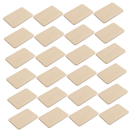 OSALADI 100 Stück Quadratische Holzscheiben Holzquadrate Zum Basteln Holzquadrate Zum Basteln Holzplatte Holzrohlinge Zum Basteln Quadratische Holzscheiben Zum Basteln DIY von OSALADI