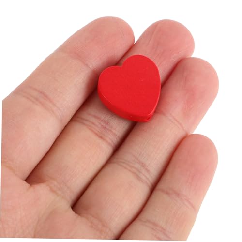OSALADI 100 Stück Rote Herzförmige Holzperlen für Schmuckherstellung Valentinstag DIY Bastelperlen für Halsketten Armbänder und Geschenke OSALADI 100 Stück Rote Herzförmige Holzperlen für Schmuckherstellung Valentinstag DIY Bastelperlen für Halsketten Armbänder und Geschenke von OSALADI