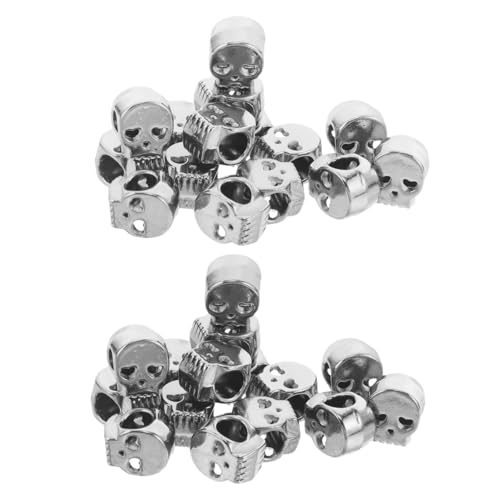 OSALADI 100 Stück Schädel Perlen mit Großem Langlebige Legierung Gotisches Design für DIY Armbänder Halsketten Ohrringe Halloween Schmuck Kreative Bastelperlen OSALADI 100 Stück Schädel Perlen mit Großem Langlebige Legierung Gotisches Design für DIY Armbänder Halsketten Ohrringe Halloween Schmuck Kreative Bastelperlen von OSALADI