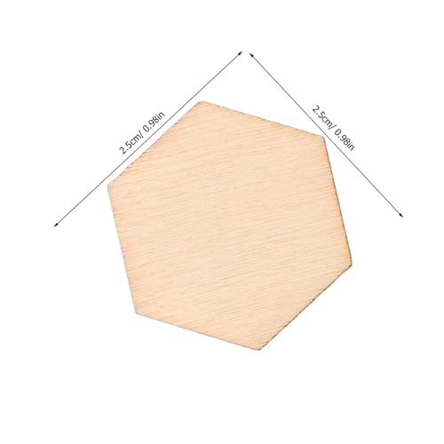 OSALADI 100 Stück Sechseckige Naturbelassene Holzscheiben für DIY Bastelprojekte Vielseitig Nutzbar als Holzverzierungen für Malerei Dekoration und Kreative Handwerksarbeiten OSALADI 100 Stück Sechseckige Naturbelassene Holzscheiben für DIY Bastelprojekte Vielseitig Nutzbar als Holzverzierungen für Malerei Dekoration und Kreative Handwerksarbeiten von OSALADI