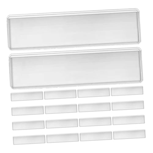OSALADI 100 Stück Selbstklebende Transparente Etikettenhüllen PVC Wasserfest Klare Indexkartenhalter für Büro Aktenordner Lagerregale und Schubladen Organisation von OSALADI
