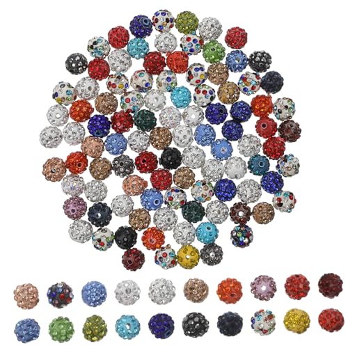 OSALADI 100 Stück Shambhala-Perlen Zahlenperlen runden für Gold Perlen zum Basteln Perlen Masse Basteln Sie lose Perlen Strassperlen Armband lose Perlen Polymer-Ton OSALADI 100 Stück Shambhala-Perlen Zahlenperlen runden für Gold Perlen zum Basteln Perlen Masse Basteln Sie lose Perlen Strassperlen Armband lose Perlen Polymer-Ton von OSALADI