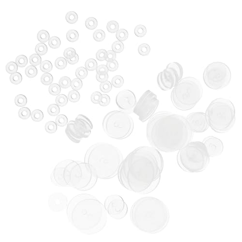 OSALADI 100 Stück Silikon Ohrringpolster Ohrstecker Stabilisatoren Ohrclips Schutz Pads für DIY Schmuck Fixierung und Verlustschutz von OSALADI