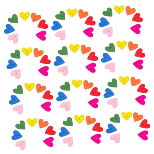 OSALADI 100 Stück Teiliges Bunte Herzförmige Holzknöpfe aus Langlebigem Holz Glatte Oberfläche für DIY Kleidung Nähen Bastelprojekte und Dekoration von Accessoires OSALADI 100 Stück Teiliges Bunte Herzförmige Holzknöpfe aus Langlebigem Holz Glatte Oberfläche für DIY Kleidung Nähen Bastelprojekte und Dekoration von Accessoires von OSALADI