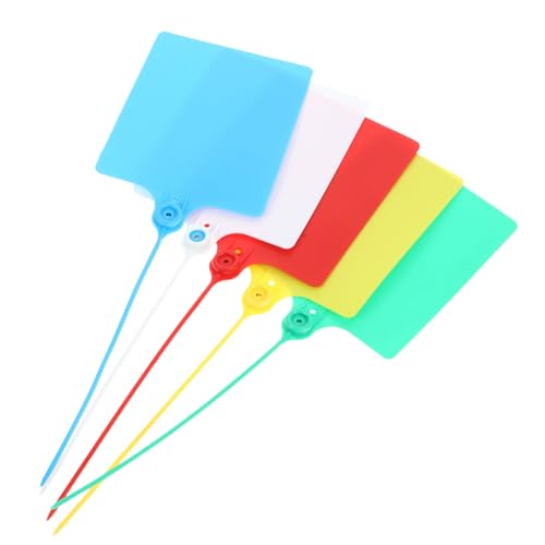 OSALADI 100 Stück Teiliges Bunte Kunststoff Logistikanhänger mit Kabelbinder Beschreibbare Wasserdichte Versandetiketten für Gepäck Inventar und Lagerkennzeichnung OSALADI 100 Stück Teiliges Bunte Kunststoff Logistikanhänger mit Kabelbinder Beschreibbare Wasserdichte Versandetiketten für Gepäck Inventar und Lagerkennzeichnung von OSALADI