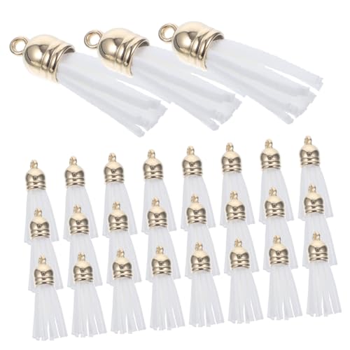OSALADI 100 Stück Teiliges Bunte Leder Quasten Anhänger für DIY Schmuck Schlüsselanhänger Taschenanhänger Vielseitige Bastel Quasten für Schmuckherstellung und Dekoration OSALADI 100 Stück Teiliges Bunte Leder Quasten Anhänger für DIY Schmuck Schlüsselanhänger Taschenanhänger Vielseitige Bastel Quasten für Schmuckherstellung und Dekoration von OSALADI