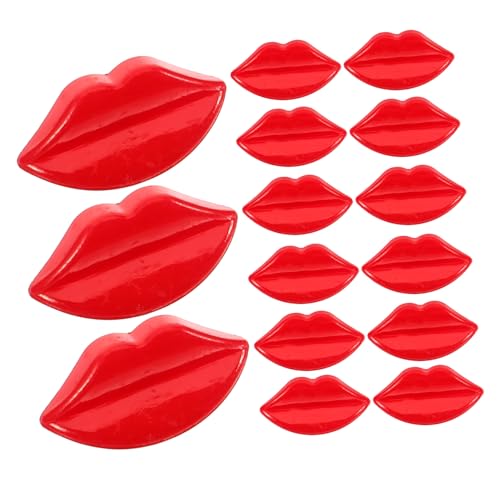 OSALADI 100 Stück Teiliges Bunter Kunststoff Knöpfe in Lippenform Robuste Puppenknöpfe für DIY Bastelarbeiten Geeignet als Dekorative Knöpfe für Kleidung Wie Mäntel Hemden und Jeans für von OSALADI