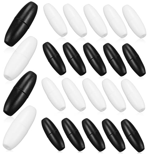 OSALADI 100 Stück Teiliges DIY Schmuckzubehör mit Abnehmbaren Sicherheitsverschlüssen in Schwarz und Weiß Vielseitige Verschlüsse für Halsketten Armbänder und Schlüsselbänder zum Basteln von OSALADI