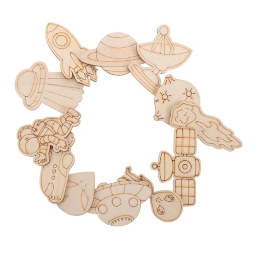 OSALADI 100 Stück Teiliges Holz Bastelset Weltraum für Jungen Playroom Deko mit Bemalbaren Raumschiffen Astronauten Planeten DIY Kreativset für Kinderzimmer Wanddeko OSALADI 100 Stück Teiliges Holz Bastelset Weltraum für Jungen Playroom Deko mit Bemalbaren Raumschiffen Astronauten Planeten DIY Kreativset für Kinderzimmer Wanddeko von OSALADI