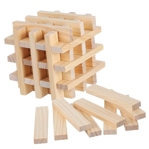 OSALADI 100 Stück Teiliges Holzspielzeug Holzstäbchen für Bauen und Basteln Montessori Lernspielzeug für Kleinkinder Raumvorstellung und Feinmotorik OSALADI 100 Stück Teiliges Holzspielzeug Holzstäbchen für Bauen und Basteln Montessori Lernspielzeug für Kleinkinder Raumvorstellung und Feinmotorik von OSALADI
