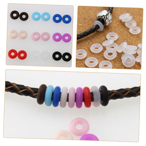 OSALADI 100 Stück Teiliges Rutschfeste Gummiringe für Armbänder Vielseitige Schmuckhalter Stopperperlen zum DIY Schmuckherstellung Farben für Armband und Halskettenzubehör OSALADI 100 Stück Teiliges Rutschfeste Gummiringe für Armbänder Vielseitige Schmuckhalter Stopperperlen zum DIY Schmuckherstellung Farben für Armband und Halskettenzubehör von OSALADI