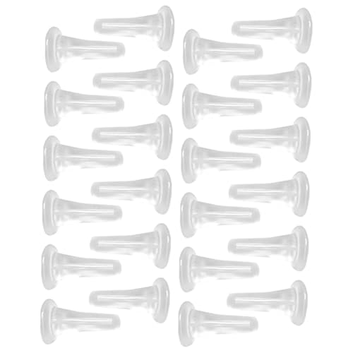OSALADI 100 Stück Transparente Ohrringstopper aus Weichem Hautfreundlichem Kunststoff Wiederverwendbare Ohrstecker verschlüsse für Sicheren Halt für DIY Schmuck und Professionelle von OSALADI