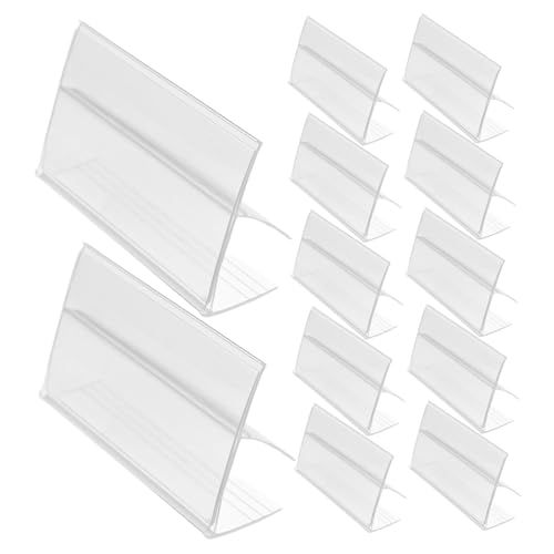 OSALADI 100 Stück Transparente Regal Labelhalter aus Kunststoff Wiederverwendbare Preisschild Halter für Supermarkt Einzelhandel Vielseitig Einsetzbar Klare Etikettenclips für OSALADI 100 Stück Transparente Regal Labelhalter aus Kunststoff Wiederverwendbare Preisschild Halter für Supermarkt Einzelhandel Vielseitig Einsetzbar Klare Etikettenclips für von OSALADI