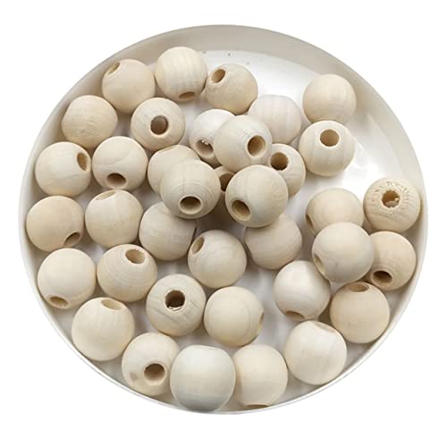 OSALADI 100 Stück Unbehandelte Holzperlen Naturfarbe für Frühe Bildung und Diy Bastelprojekte für Schmuckherstellung Armbänder und Kinderhandarbeiten OSALADI 100 Stück Unbehandelte Holzperlen Naturfarbe für Frühe Bildung und Diy Bastelprojekte für Schmuckherstellung Armbänder und Kinderhandarbeiten von OSALADI