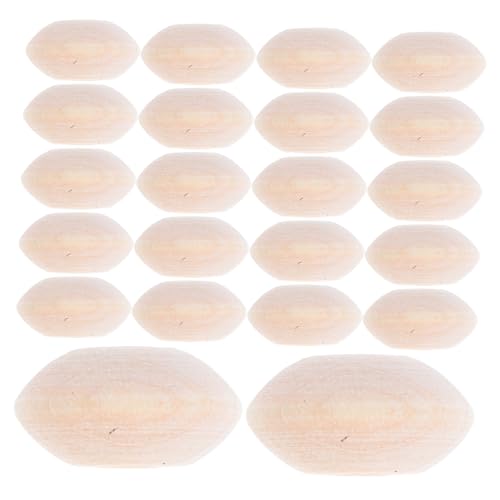 OSALADI 100 Stück Unlackierte Holzperlen Flach Rondelle Spacer Perlen mit Großem für DIY Schmuckherstellung Armband Halskette Bastelprojekte von OSALADI