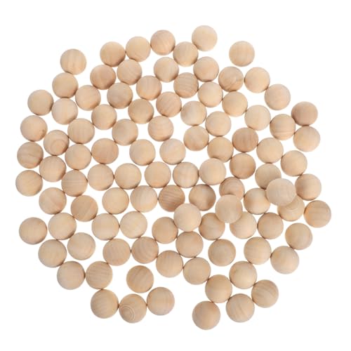 OSALADI 100 Stück Unlackierte Holzperlen ohne Loch Natürliche Bastelkugeln für DIY Handwerk Schmuck Dekoration Holzperlen zum Bemalen und Basteln OSALADI 100 Stück Unlackierte Holzperlen ohne Loch Natürliche Bastelkugeln für DIY Handwerk Schmuck Dekoration Holzperlen zum Bemalen und Basteln von OSALADI