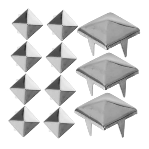 OSALADI 100 Stück Vierklauen Quadratische Pyramidennieten Spike Rivets für DIY Kleidung Schuhe Taschen Zubehör Silberfarbene Punk Dekoration mit Starker Haftung OSALADI 100 Stück Vierklauen Quadratische Pyramidennieten Spike Rivets für DIY Kleidung Schuhe Taschen Zubehör Silberfarbene Punk Dekoration mit Starker Haftung von OSALADI