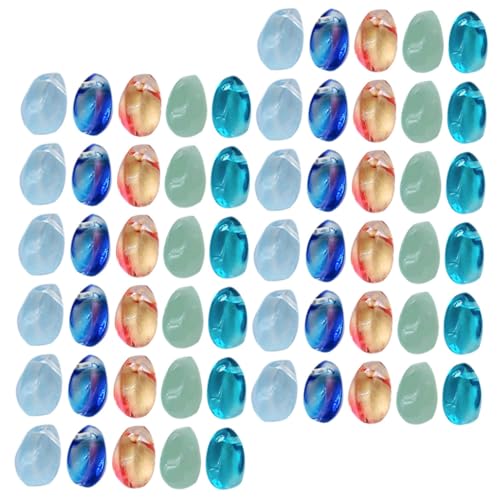 OSALADI 100 Stück Wasser Tropfen Glasperlen Diy Schmuckperlen mit Großem Bunte Abstandshalter für Armbänder und Handwerksprojekte von OSALADI
