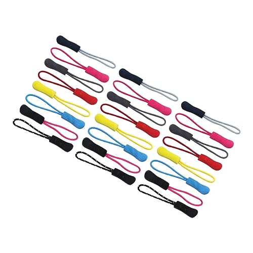 OSALADI 100 Stück Zipper Pulls für Kleidung Robuste PU Plastik Reißverschlussverlängerungen für Rucksäcke und Taschen für Diy Projekte und Reparaturen Zufällige Farbe von OSALADI