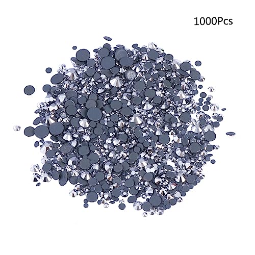 OSALADI 1000 Stück Halbrunde Kunstkristall Glasperlen mit Flachem Rücken für Diy Bastelprojekte Verschiedene Silber zur Schmuckherstellung und Dekoration OSALADI 1000 Stück Halbrunde Kunstkristall Glasperlen mit Flachem Rücken für Diy Bastelprojekte Verschiedene Silber zur Schmuckherstellung und Dekoration von OSALADI