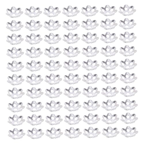 OSALADI 1000 Stück Teiliges Dekorative Blüten Perlkappen aus Eisen Glänzende Schmuck Endkappen für DIY Armbänder Halsketten und Kreative Bastelprojekte Silber Zubehör OSALADI 1000 Stück Teiliges Dekorative Blüten Perlkappen aus Eisen Glänzende Schmuck Endkappen für DIY Armbänder Halsketten und Kreative Bastelprojekte Silber Zubehör von OSALADI
