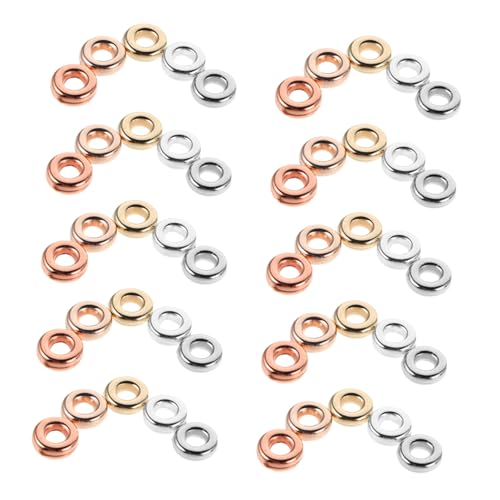 OSALADI 1000 Stück Teiliges Flache Runde Abstandperlen in Echtgold Weiß Roségold Silber Rotkupfer Vielseitige Schmuckperlen für DIY Armbänder Halsketten Ohrringe und Bastelarbeiten OSALADI 1000 Stück Teiliges Flache Runde Abstandperlen in Echtgold Weiß Roségold Silber Rotkupfer Vielseitige Schmuckperlen für DIY Armbänder Halsketten Ohrringe und Bastelarbeiten von OSALADI