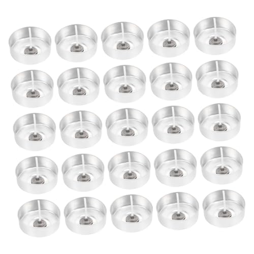 OSALADI 100Sätze Teelichthalter Aluminium mit Dochten Zubehör zur Kerzenherstellung für DIY Projekte und Bastelideen Recycelbar und Wiederverwendbar OSALADI 100Sätze Teelichthalter Aluminium mit Dochten Zubehör zur Kerzenherstellung für DIY Projekte und Bastelideen Recycelbar und Wiederverwendbar von OSALADI