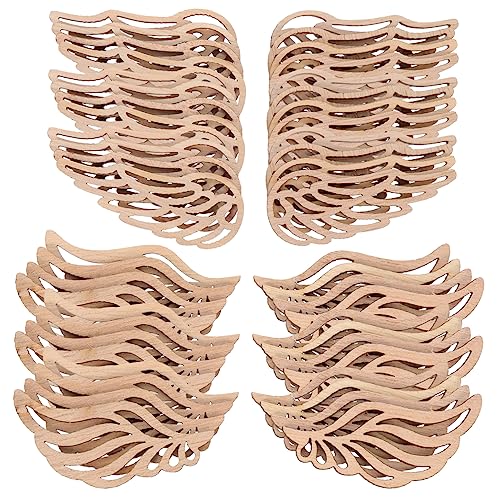 OSALADI 100Stücke DIY Holzscheiben Unbemalte Engelsflügel Holz für Weihnachten Bastelprojekte und Dekoration für und Handwerksideen OSALADI 100Stücke DIY Holzscheiben Unbemalte Engelsflügel Holz für Weihnachten Bastelprojekte und Dekoration für und Handwerksideen von OSALADI